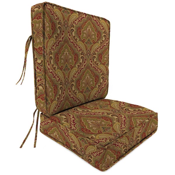 Jordan Manufacturing 45 in. L x 22 in. W x 4 in. T Rectangular Outdoor Deep Seat Lounge Cushion Set in Grovedale Pompeii