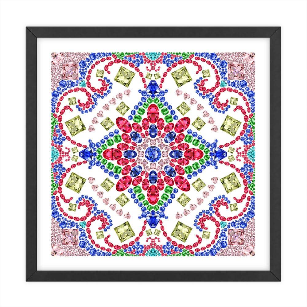 Nature Kaleidoscopes Framed Animal Art Print 18 in. x 18 in.