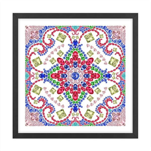 Unbranded Nature Kaleidoscopes Framed Animal Art Print 18 in. x 18 in.