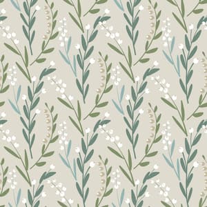 30.75 sq.ft. Budding Branches Peel and Stick Wallpaper