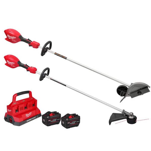 M18 FUEL 18V 8 in. Brushless Cordless Battery Powered Edger w/ String Trimmer, (2) 12.0 Ah FORGE Battery, Charger