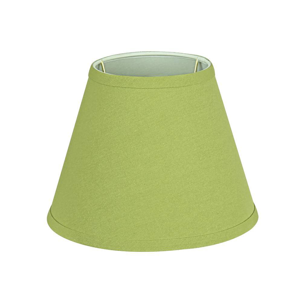 Lime Green Fabric Empire Lamp Shade, 9" Wide
