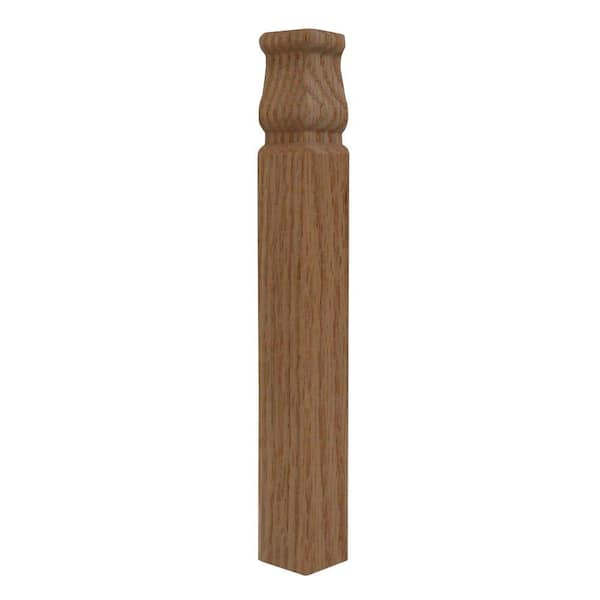 895IBC 7/8 in. x 7/8 in. x 6-3/4 in. Red Oak Inside Base Connector Moulding