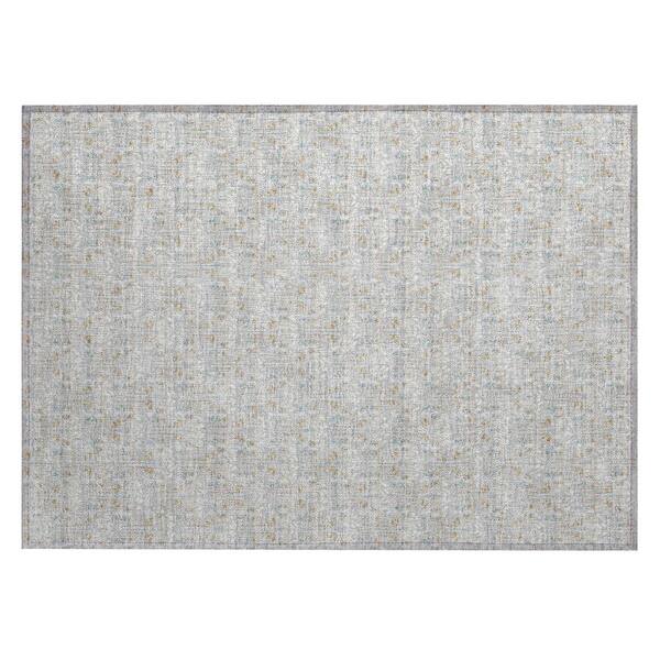 Chantille Machine Washable Indoor/Outdoor Abstract ACN3065 Silver 3 ft. x 4 ft. Area Rug