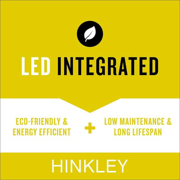 HINKLEY - Vail Flush 52.0 in. Indoor/Outdoor Integrated LED Matte Black Ceiling Fan with Remote Control