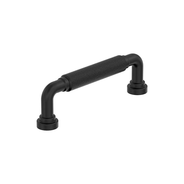 Amerock Collet 3-3/4 in. (96 mm) Center-to-Center Matte Black Arch Cabinet Pull