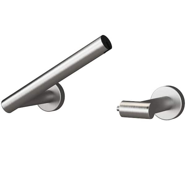 Bathroom Wall-Mount Toilet Paper Holder Flexible Pivot TP Holder in Brushed Nickel