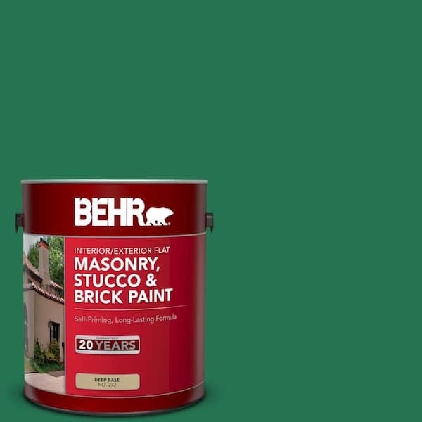 1 gal. #P420-7 Crown Jewel Flat Interior/Exterior Masonry, Stucco and Brick Paint
