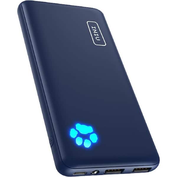 Etokfoks 10000 mAh USB C Slimmest and Lightest Triple 3 Amp High Speed  Portable Powerbank Compatible Blue with iPhone 15 14 13 12 MLPH002LT007 -  The Home Depot