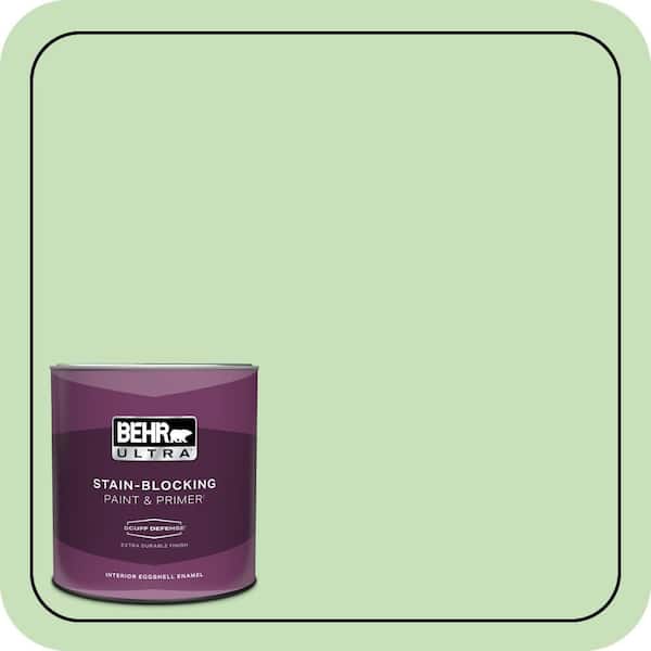 BEHR ULTRA 1 qt. #440C-3 Rockwood Jade Extra Durable Eggshell Enamel Interior Paint & Primer