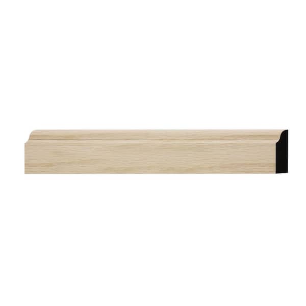 Ekena Millwork WM916 0.38 in. D x 1.25 in. W x 6 in. L Wood (White Oak) Casing Sample
