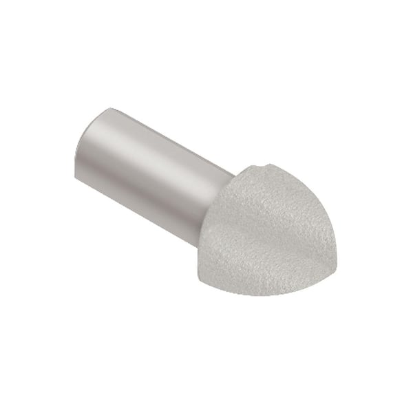 Schluter Rondec Greige 3/8 in. x 1 in. Color-Coated Aluminum Tile Edging Trim 90-Degree Outside Corner