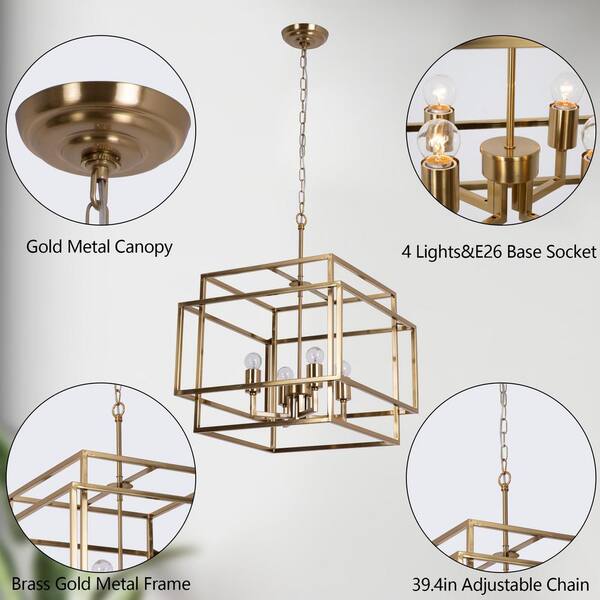 トロント Rylee 4 Light Chandelier – Crystorama