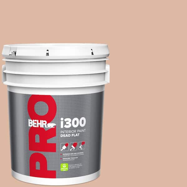 BEHR PRO 5 gal. #ECC-60-1 Coral Bay Dead Flat Interior Paint