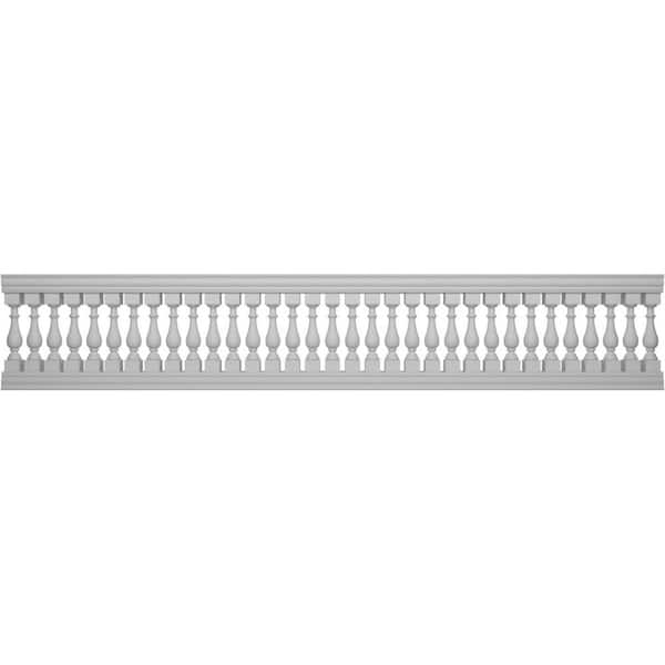 Ekena Millwork Fiberthane Traditional Balustrade 192 in. L x 37 in. H Fiberglass Railing Kit