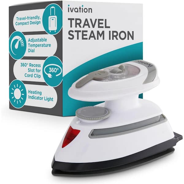 Travel Steam Iron, Dual Voltage Travel Iron and Clothes Steamer with Nonstick Soleplate and More