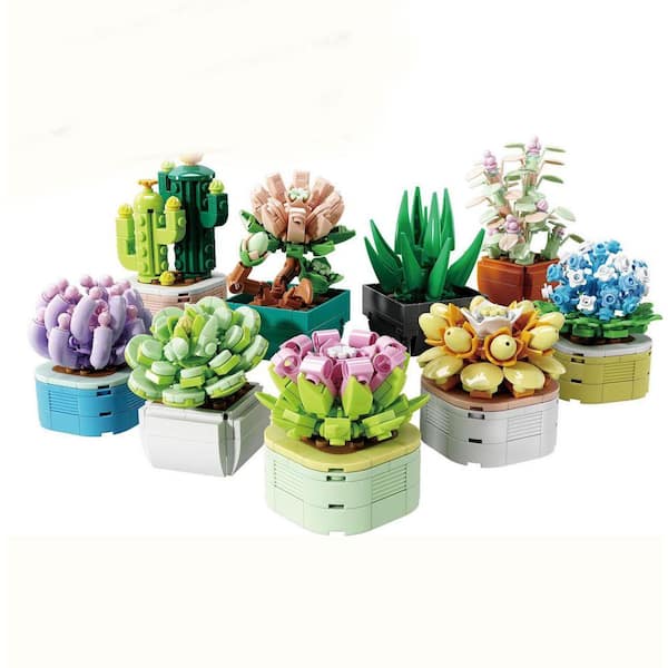 2.8 in. Botanical Collection 9 Piece Artificial Plant Set in Door