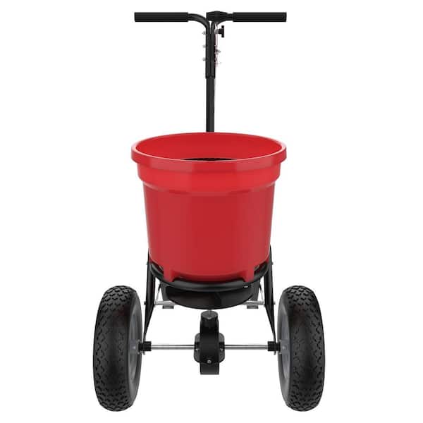 FUFU&GAGA 50 lbs. Capacity Walk-Behind Broadcast Fertilizer