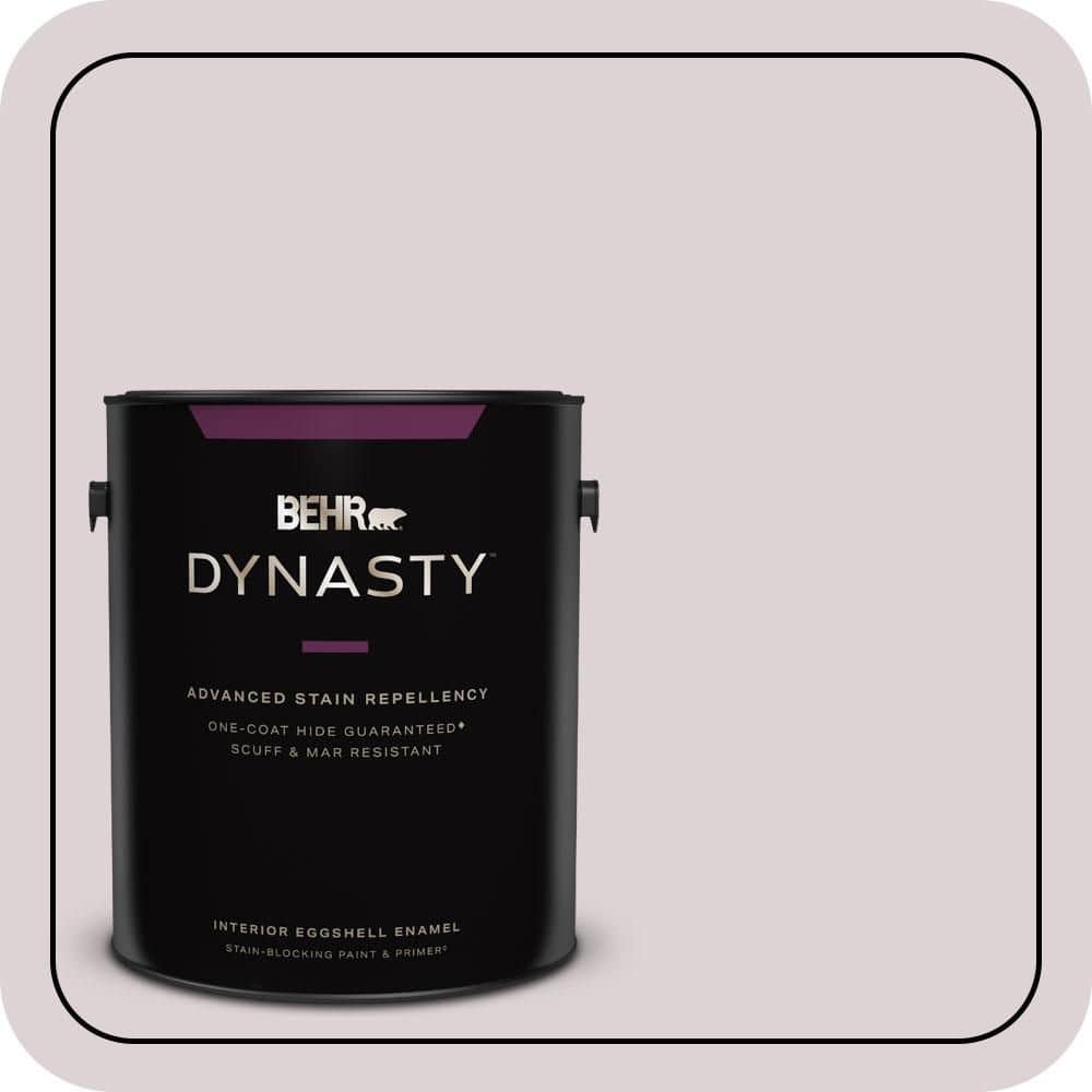 1 gal. #100E-2 Mauve Mist Eggshell Enamel Interior Stain-Blocking Paint & Primer price history on PriceWatchPro