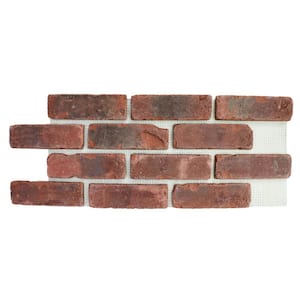 28 in. x 10.5 in. x 0.5 in. Brickwebb Midtown Thin Brick Sheets (Box of 5-Sheets)