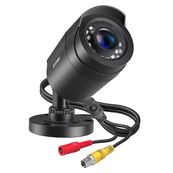 ZOSI 1080p FHD Outdoor Bullet Security Camera 4-in-1 Compatible With HD-CVI/TVI/AHD/960H Analog CVBS DVR, 80 ft. Night Vision