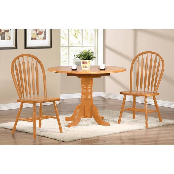 3 piece oak dining set