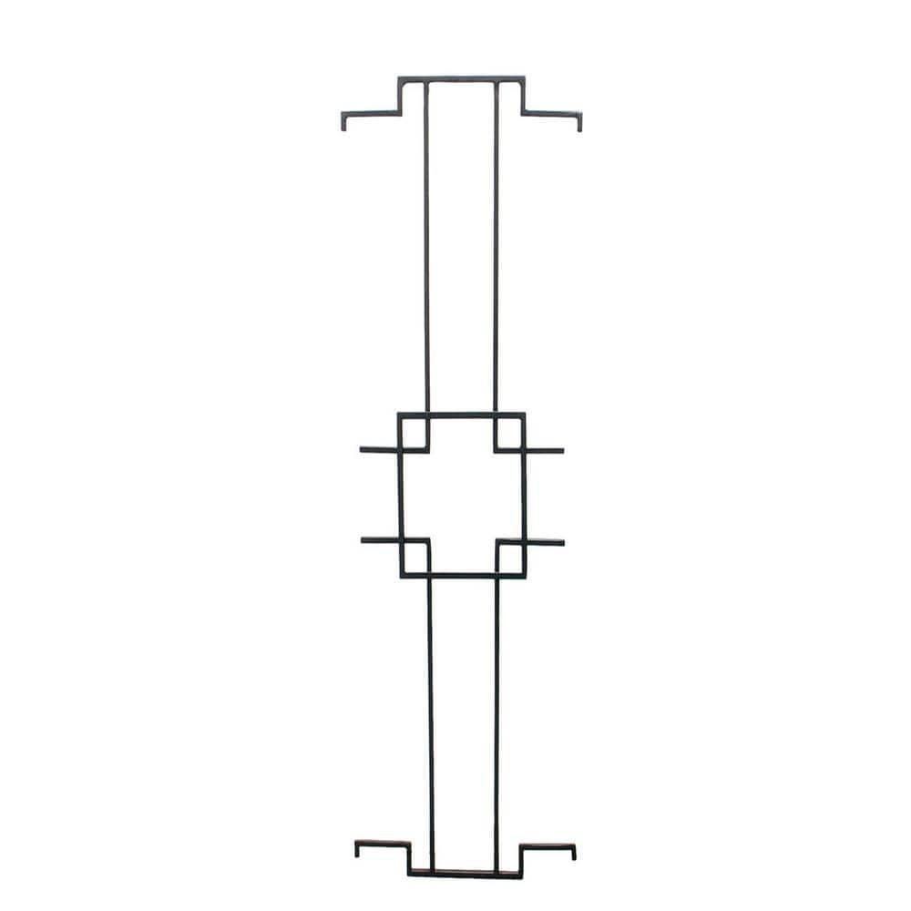 Graphite Metal Garden Trellis Connector Link, 48" Height