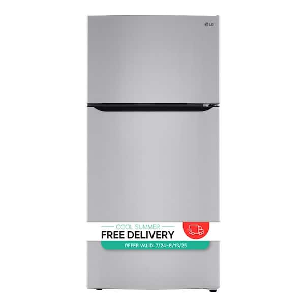 33 in. W 24 cu. ft. Top Freezer Refrigerator w/ LED Lighteing and Multi-Air Flow in Stainless Steel, ENERGY STAR