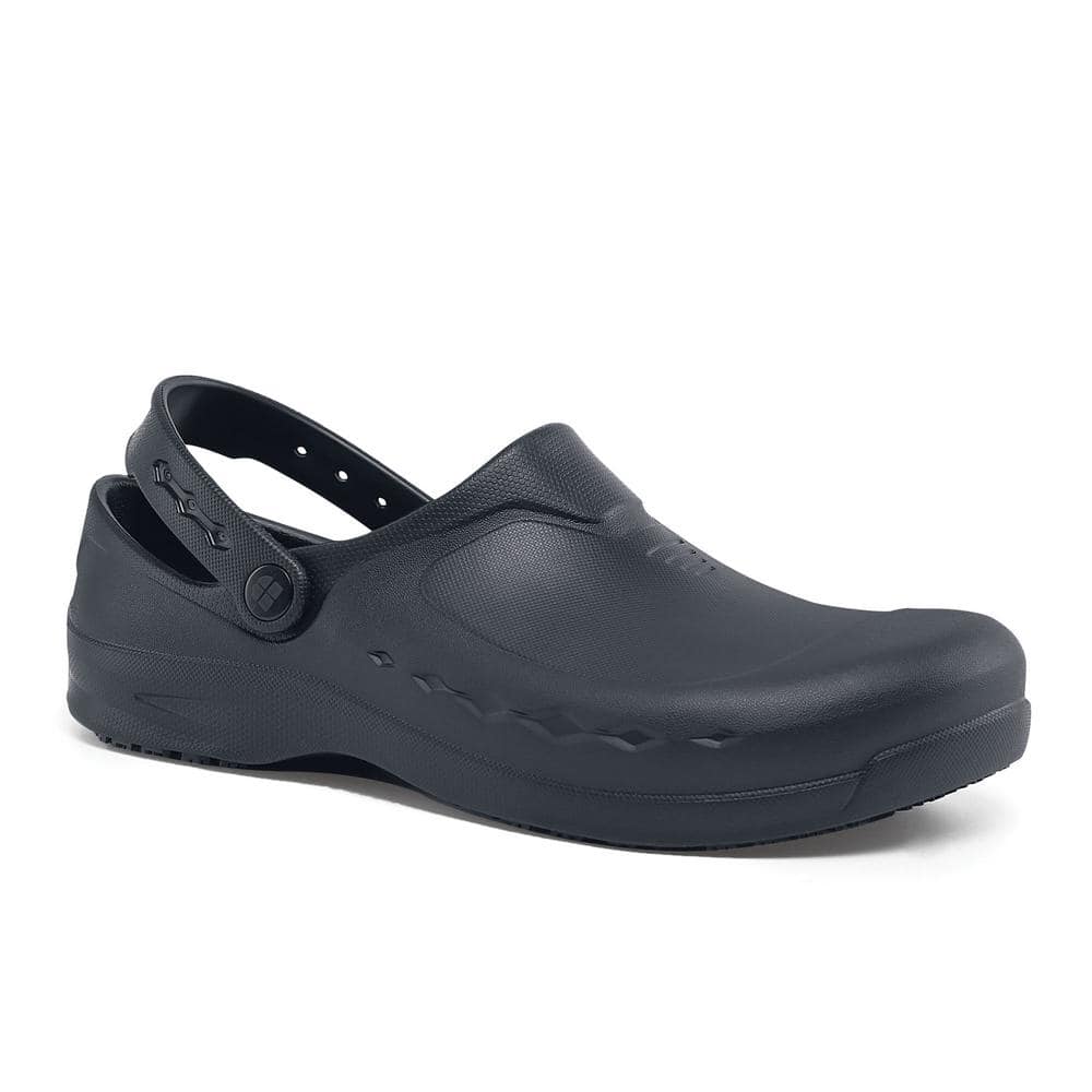 Black & Silver Hardware Slip-On Trainers In Extra Wide EEE Fit