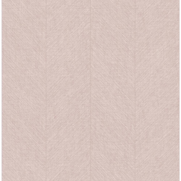 A-Street Prints Kallam Pink Chevron Non-Pasted Wallpaper Sample