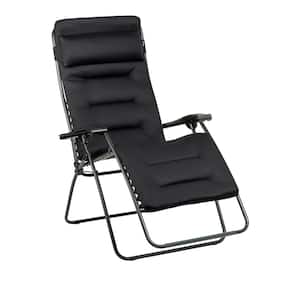 RSX Clip X-Large Metal Outdoor Recliner with Air Comfort Padded Acier Color Cushion