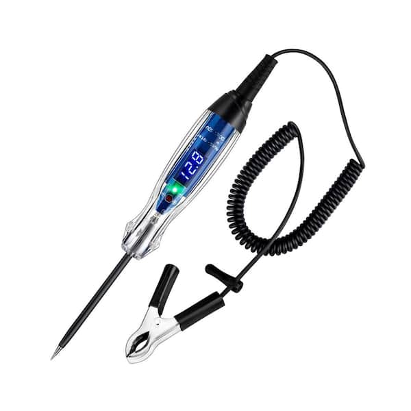 3-Piece Automotive Digital LED Circuit Tester Bidirectional 3-60-Volt DC Heavy Duty Voltage Pen with Voltmeter Indicator