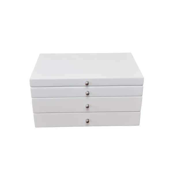 Unbranded Elegant White Finish Jewelry Box