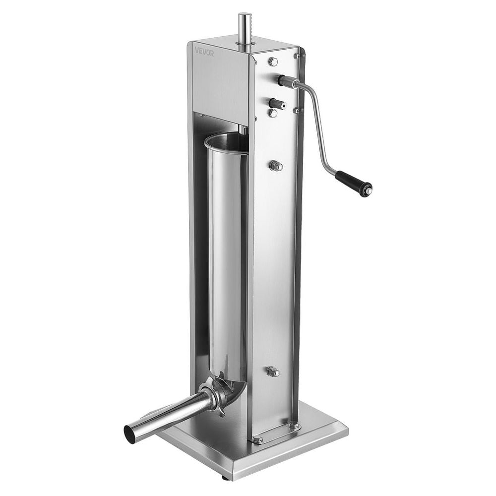 Manual Sausage Stuffer 7 L / 15 lbs. Vertical Sausage Machine Dual-Speed, Food-Grade 304 Stainless Steel Meat Stuffer price history on PriceWatchPro