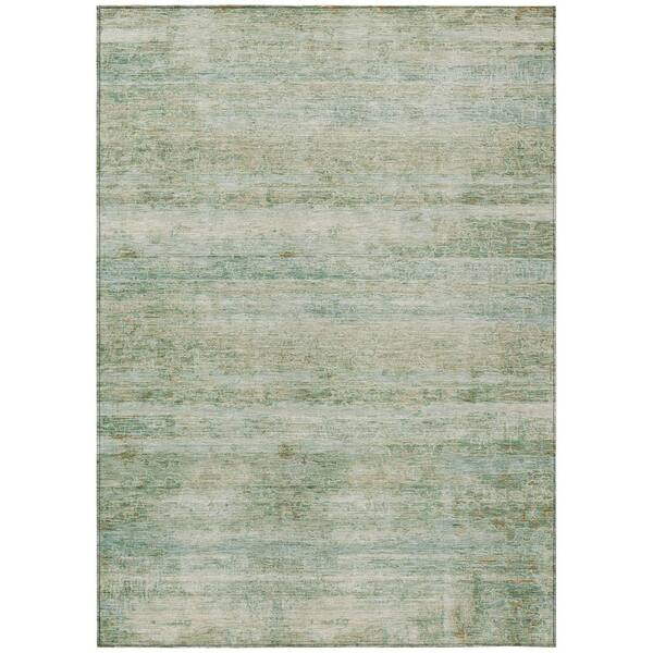 Chantille Machine Washable Indoor/Outdoor Abstract ACN2154 Green 2 ft. 6 in. x 3 ft. 10 in. Area Rug