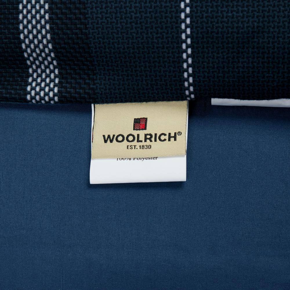 Navy Plaid Full Down Alternative Microfiber Comforter Set
