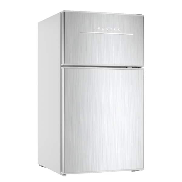 JEREMY CASS 3.5 cu. ft. Compact Refrigerator Mini Fridge in Wood with Freezer  Small Refrigerator with 2 Door FLGJCA0201003 - The Home Depot