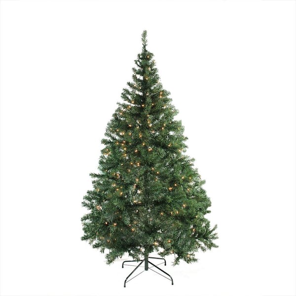 Northlight 7.5 ft. x 54 in. Pre-Lit Niagara Pine Medium Artificial Christmas Tree - Clear Lights