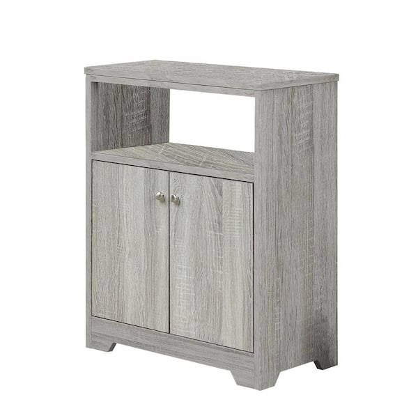 34.65 in. W x 26.97 in. D x 5.51 in. H Brown Linen Cabinet with ...