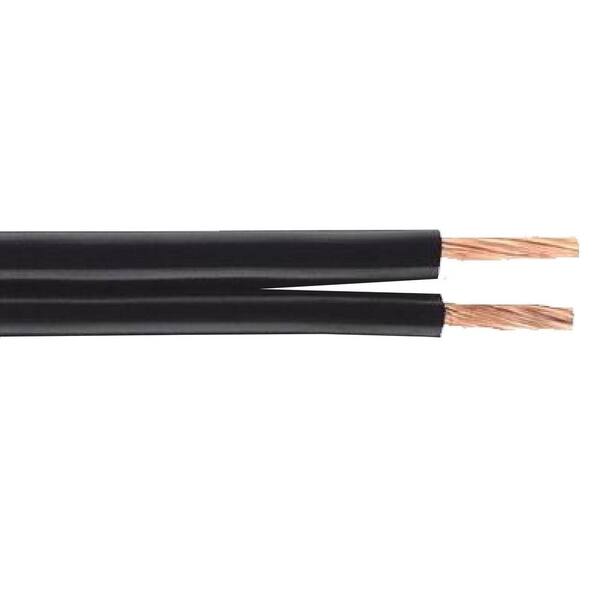 Syston Cable Technology 1000 ft. 12-Gauge 2-Conductor Stranded Bare Copper Black Direct Burial Landscape Lighting Wire