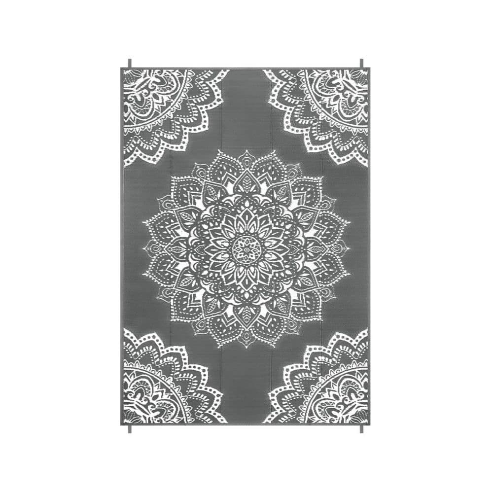 6x9 ft, Reversible Plastic Straw Large Outside Rug Carpet (Grey) price history on PriceWatchPro