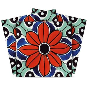 Red, Blue, Turquise and Black C79 12 in. x 12 in. Vinyl Peel and Stick Tile (24-Tiles, 24 sq. ft. /1-Pack)
