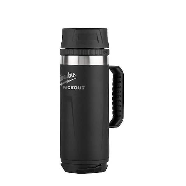 PACKOUT Black 18 Oz. Insulated Mug with Sip Lid