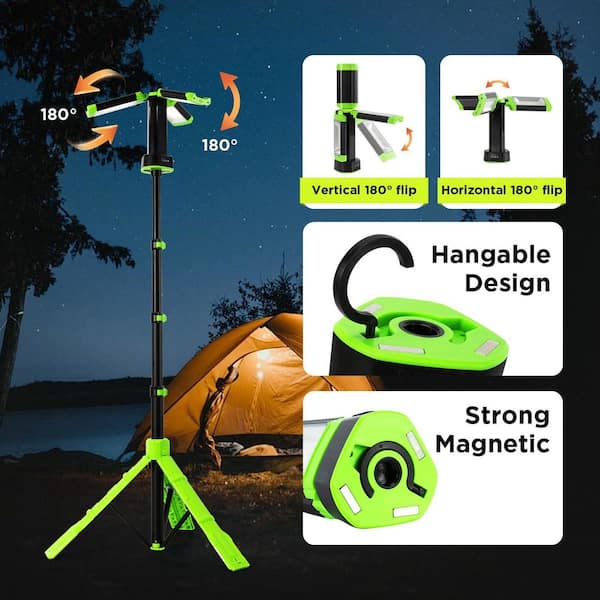 Cordless 2700 Lumen LED Tripod Work Light Portable Charger