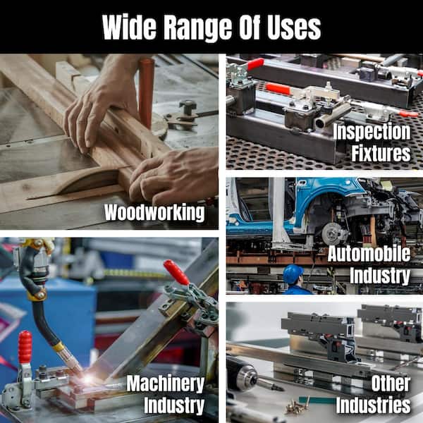 Oumefar 305E 386Kg Quick Release Capacity 42mm Plunger Stroke Push Pull Type Toggle Clamp Hold Down Toggle Clamps - View #7