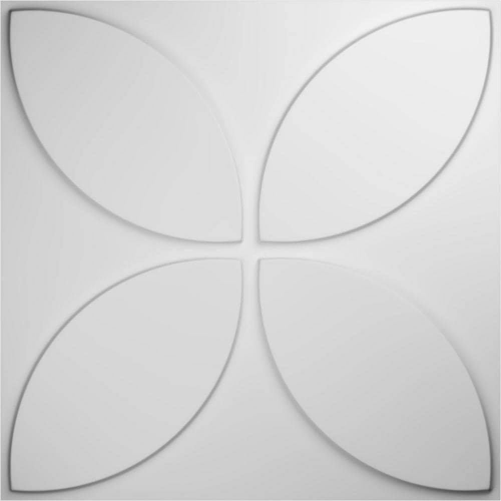 Primrose White 20" Textured 3D PVC Wall Panel