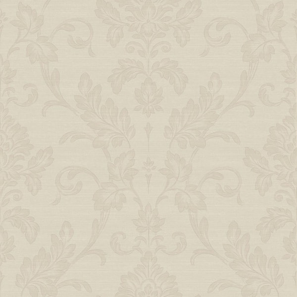 Antonella Rose Gold Scroll Vinyl Wallpaper