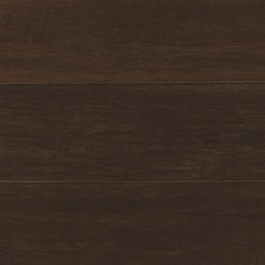 Hand Scraped Wire Brushed Strand Woven Chai 1/2 in. T x 5-1/8 in. W x 72 in. L Solid Bamboo Flooring (23.3 sqft/case)