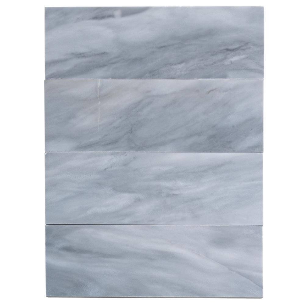 Duchess Gray 4" x 12" Honed Marble Subway Tile
