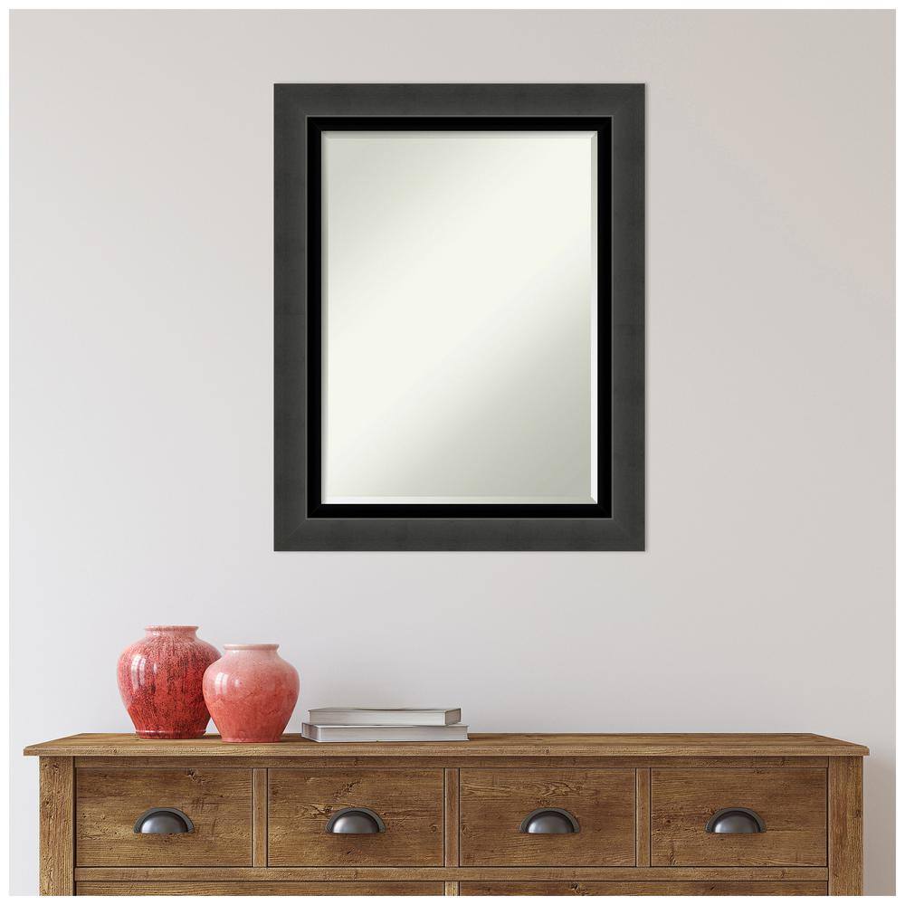 Tuxedo Black Medium Rectangular Polystyrene Framed Decorative Mirror